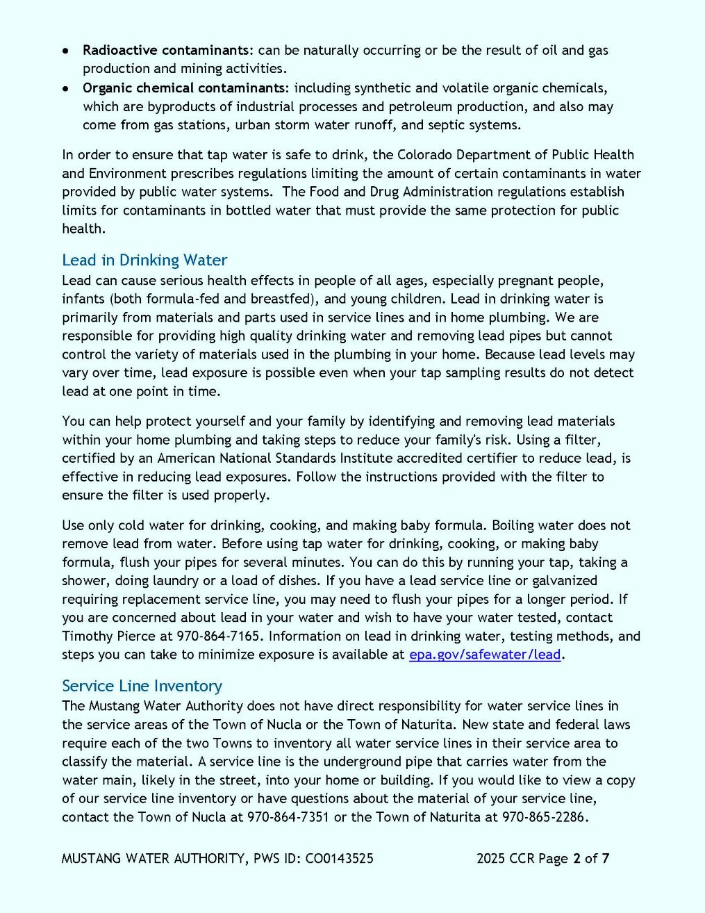 Mustang Water Page 2