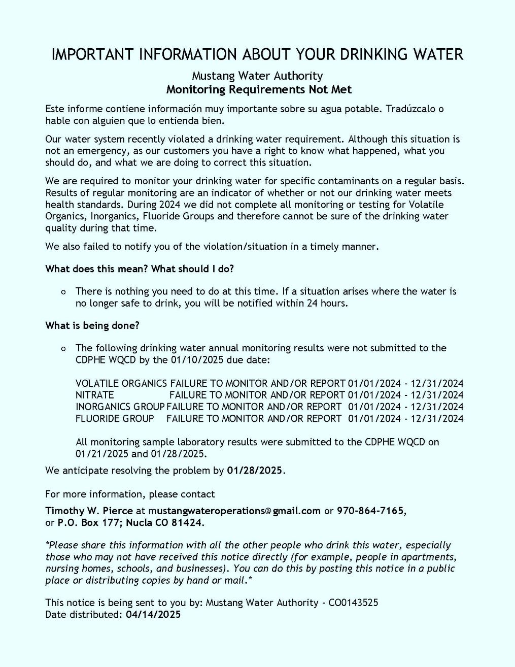 More Information